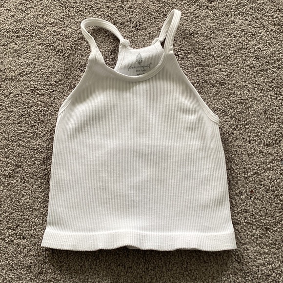 Free people happiness runs cropped tank top white Sz xs/s - Picture 2 of 5